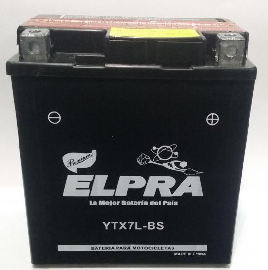 Batera Elpra YTX7L-BS. Libre mantenimiento
