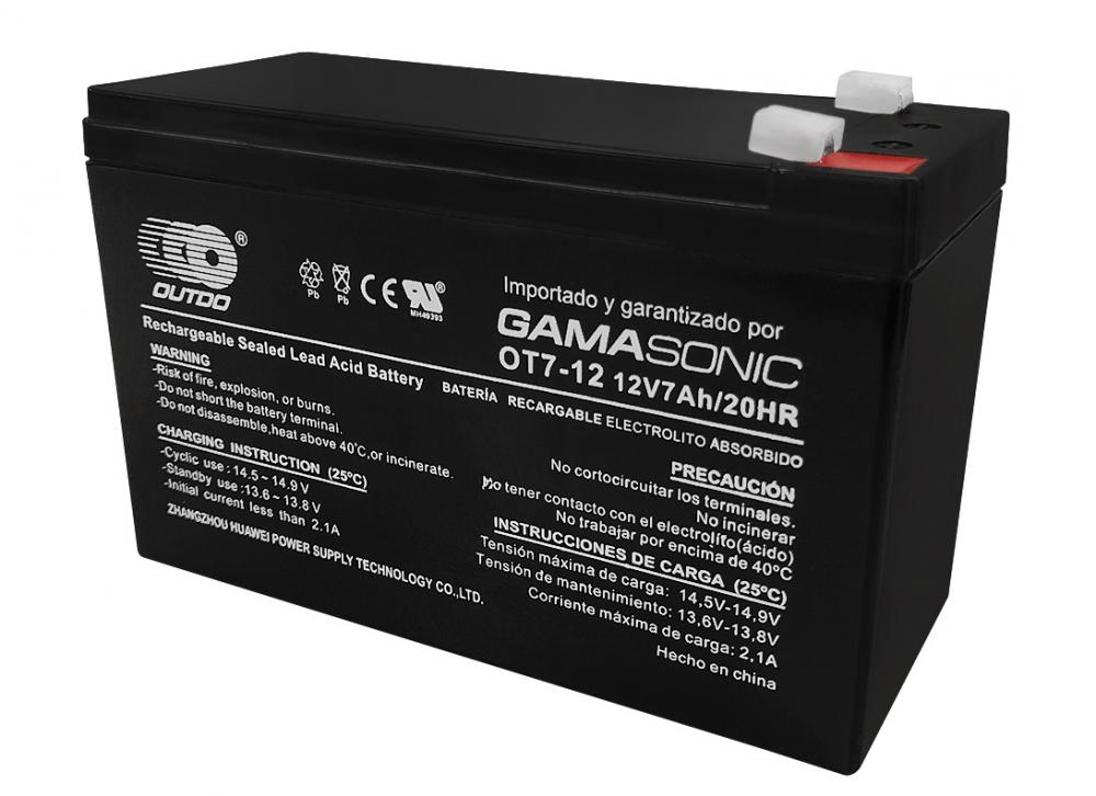 Bateria Gama 12v 7Ah P/ Alarmas