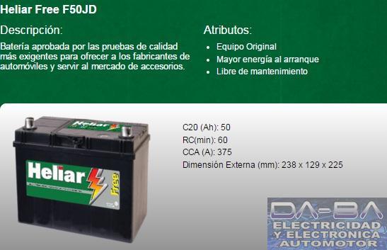 Bateria Heliar F50JD. 12x45 Linea Asitica 